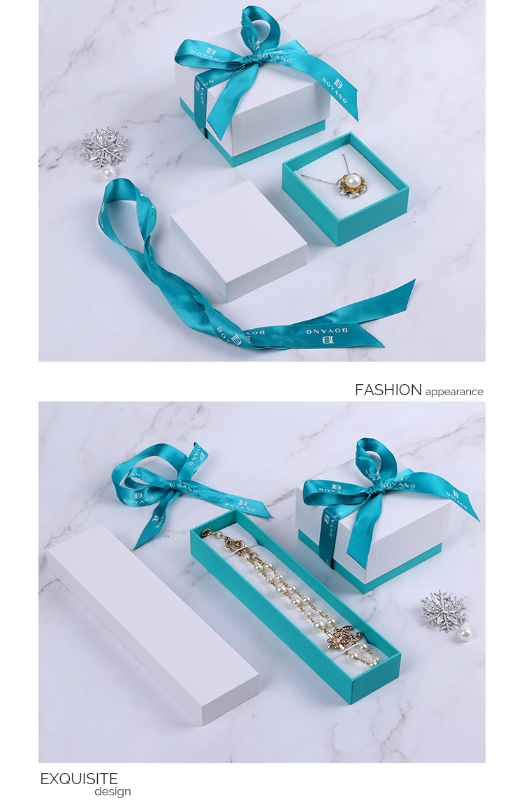 custom necklace gift paper box