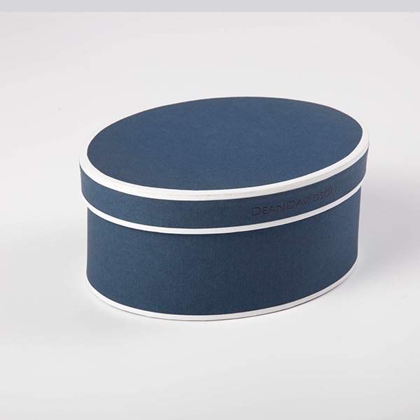 Custom blue paper jewelry cardboard box