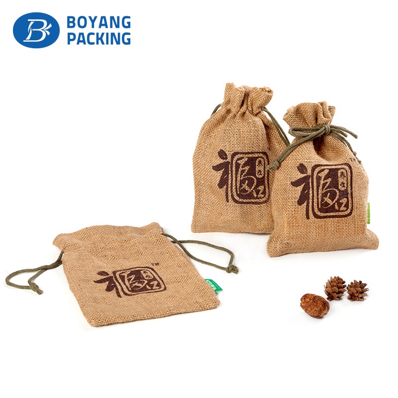 High end quality custom jute bag for nut