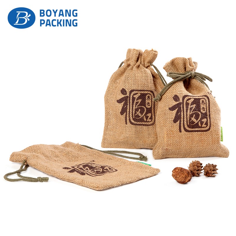 Customized logo jute bag factory