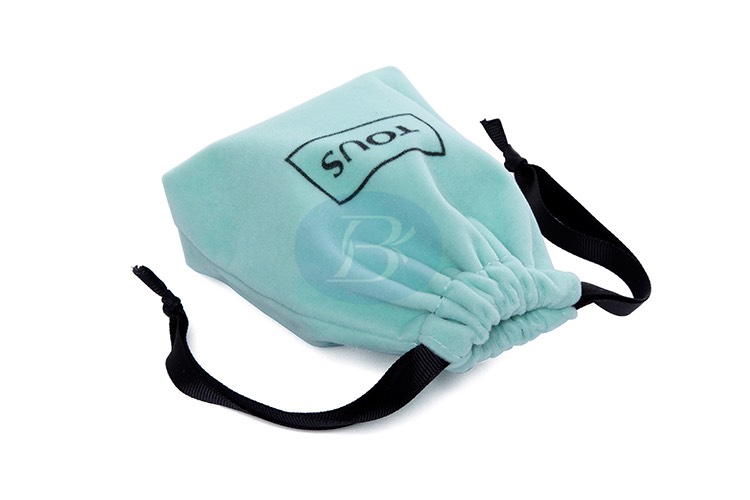 custom printed velvet pouch