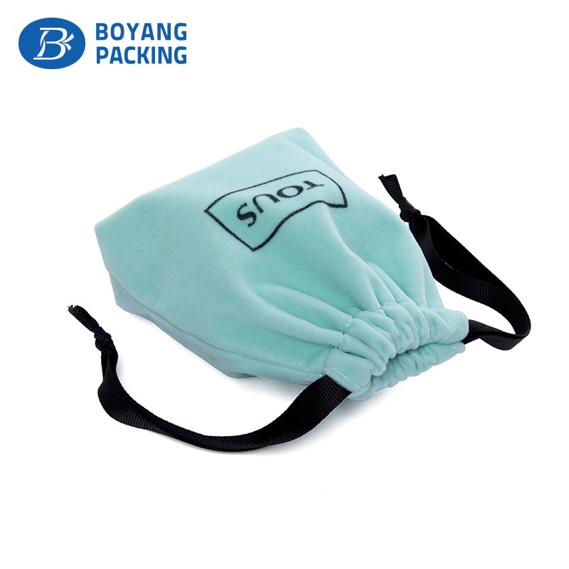 High quality customized velvet pouch for jewelry