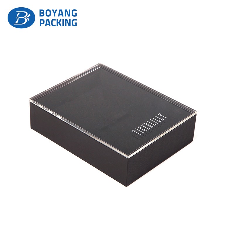 New material jewelry displays and boxes, custom black jewelry box