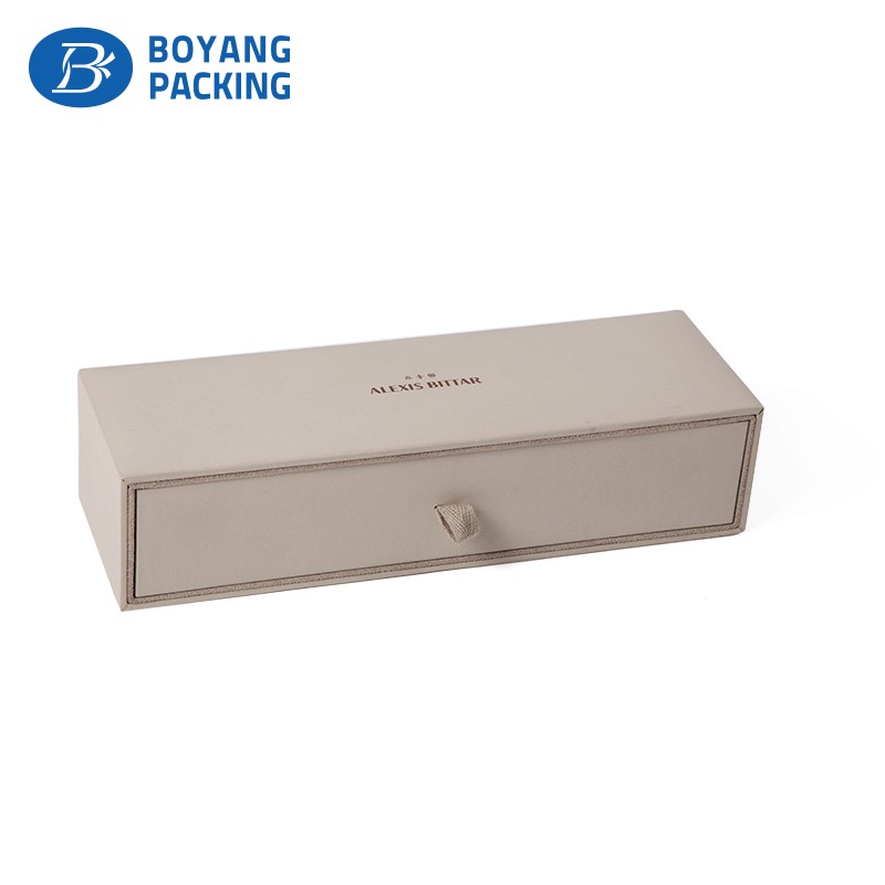 Velvet Coated Custom Paper Jewelry Box with Match Pouch