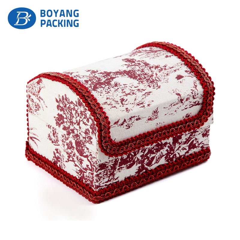  Beautiful pattern custom fabric jewelry box