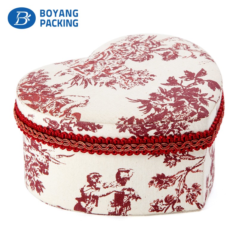  Beautiful pattern custom fabric jewelry box