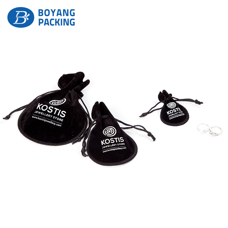 Drawstring jewelry bags, custom velvet drawstring pouch bag factory