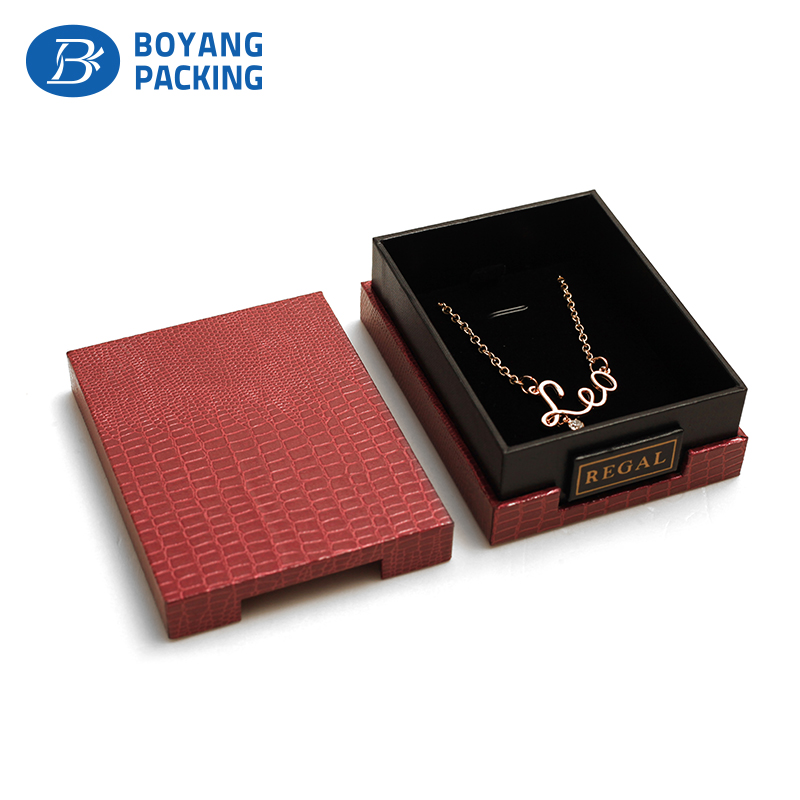 Custom redc unique jewelry packaging, jewelry paper boxes factory
