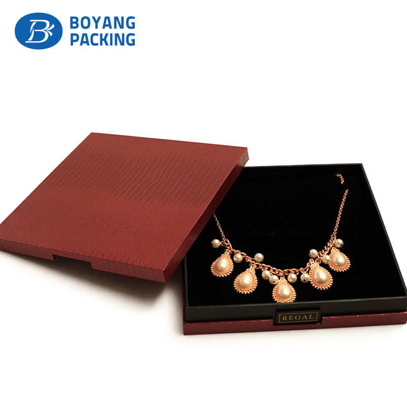 Custom redc unique jewelry packaging, jewelry paper boxes factory