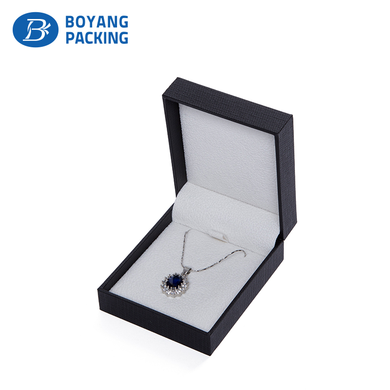 Custom unique jewelry packaging, jewellery box black factory