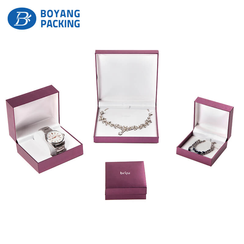 Jewelry boxes wholesale, purple jewelry boxes factory