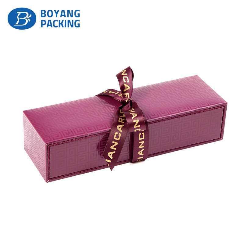 Customized jewelry box, ribbon accessory packaing box factory