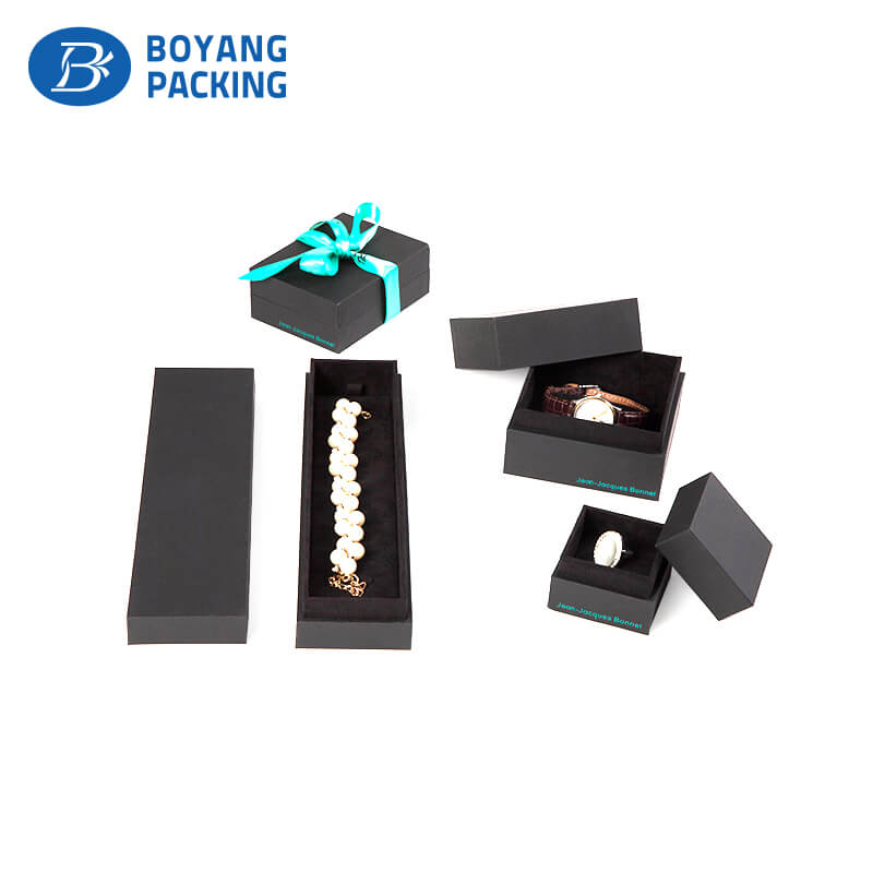 Custom beautiful china jewelry box with silk ribbon manufacturers