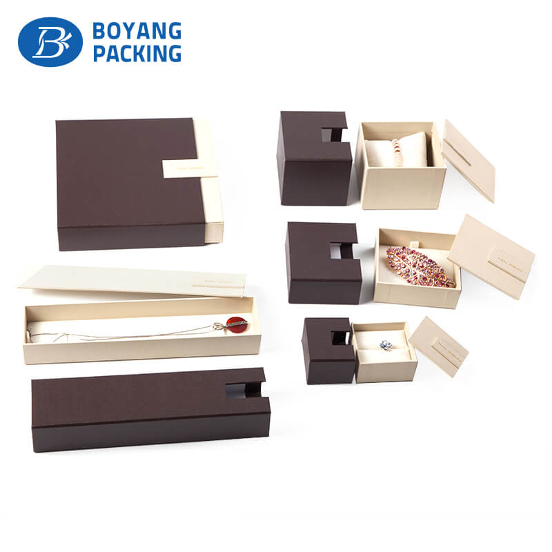 Custom drawer paper ring box, high quality jewelry boxes factory