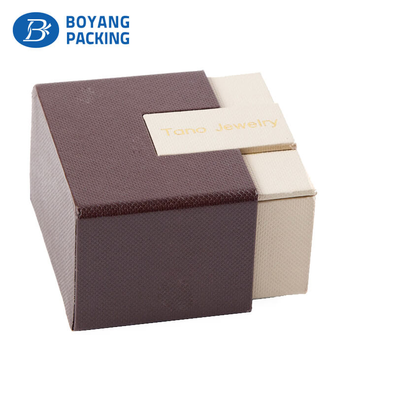 Custom drawer paper ring box, high quality jewelry boxes factory