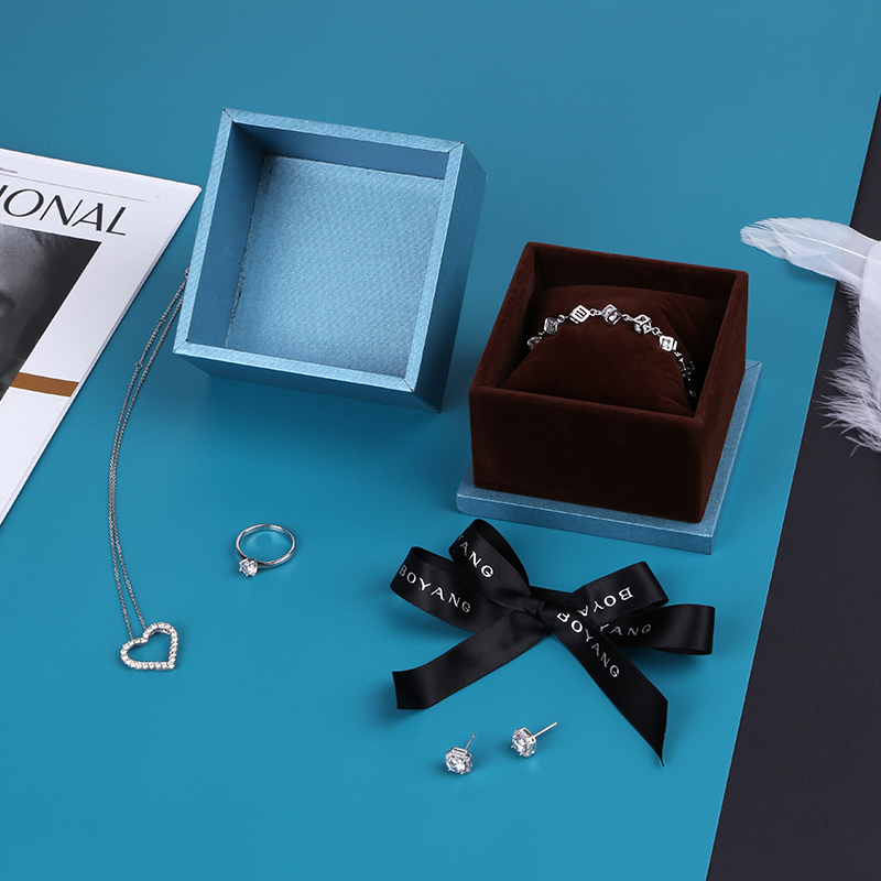 Custom logo Printed High End Ring Jewelry Storage Packaging Gift Box
