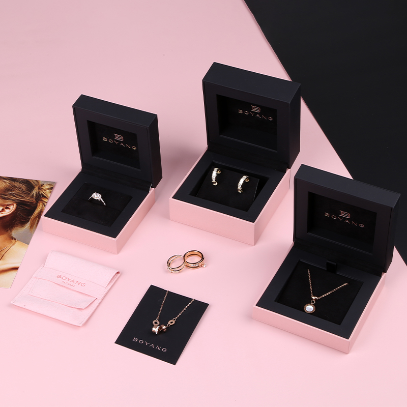 Factory Hot Sell Plastic Clamshell Jewelry Box Set, wholesale jewelry gift box