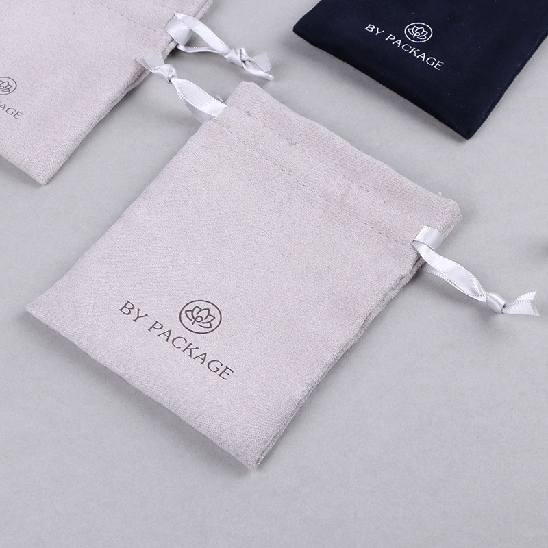 Factory Custom Hot Sell Small Jewellery Packaging Drawstring Velvet Jewelry Bags Drawstring