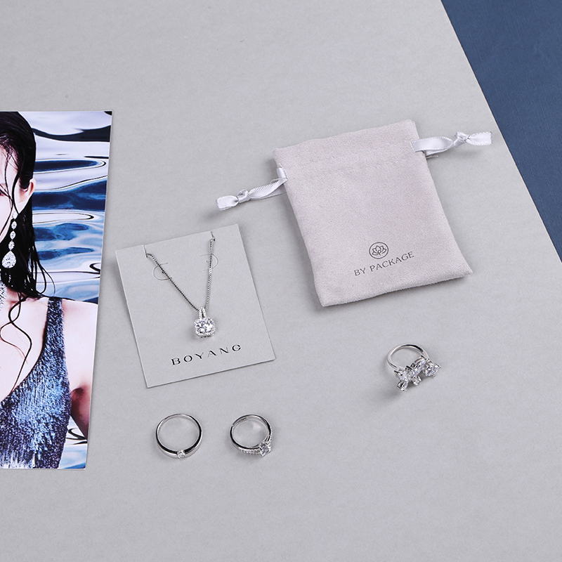 Factory Custom Hot Sell Small Jewellery Packaging Drawstring Velvet Jewelry Bags Drawstring