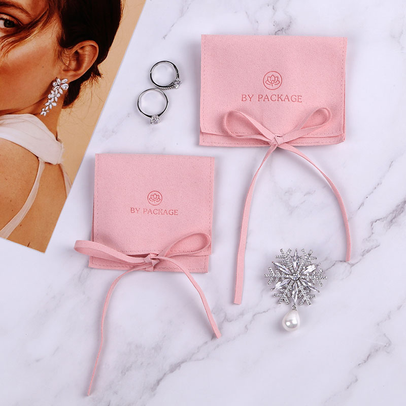 High Quality Custom Logo Small Jewellery Packaging Small Mini Jewelry Suede Bags For Jewelry