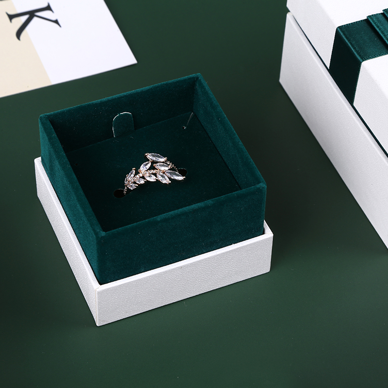 Wholesale Custom logo Printed Paper Earring Ring Jewelry Box Jewelry Packaging Ring Box