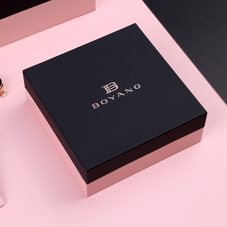 Factory Customized Logo Hot Sell Recycle Ring Earring Case Luxury Plastic Clamshell Jewelry Box Set