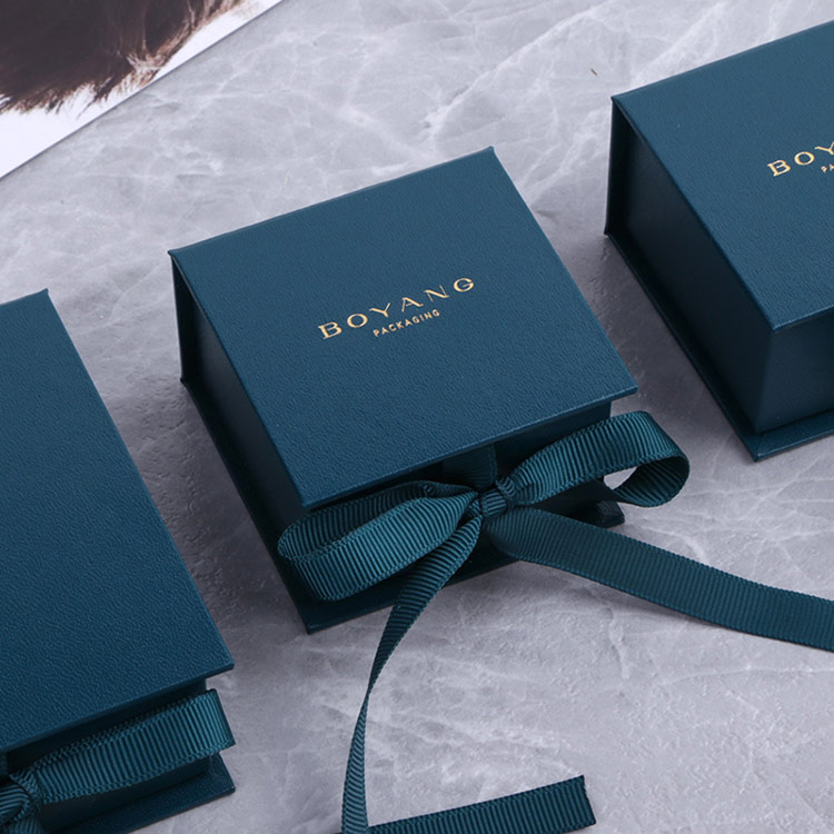 Factory High Quality Custom logo Printed Paper Wedding Necklace Jewelry Box Gift Packaging Ring Box