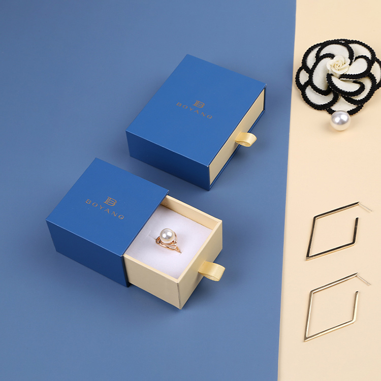 Best quality luxury sliding drawer custom small earring boxes