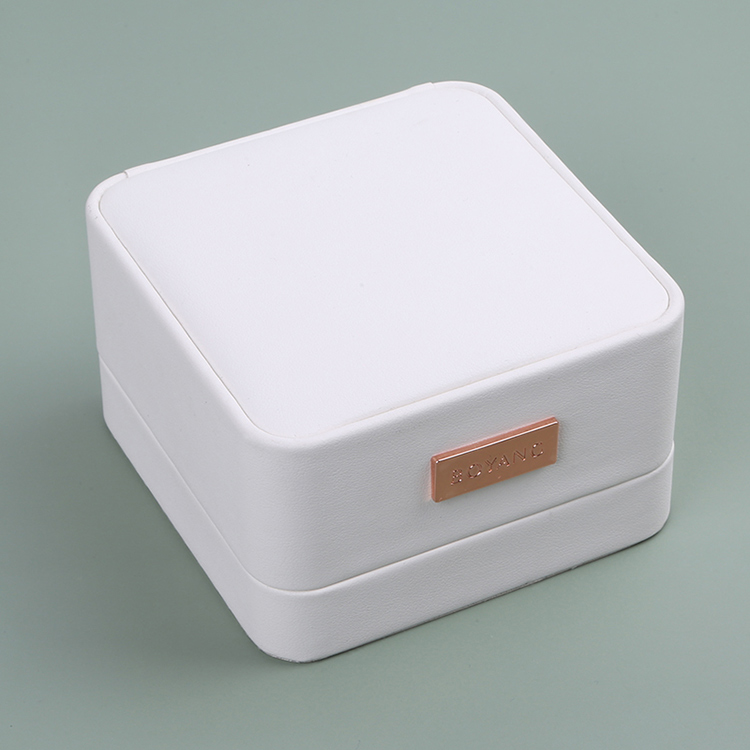 Fancy white custom bangle box designs packaging with private label