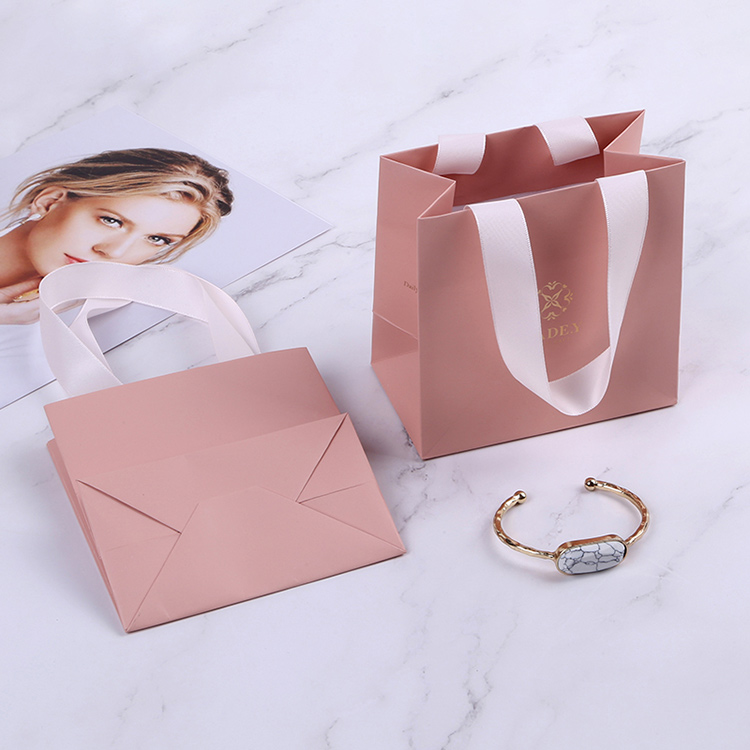 Elegant paper cardboard custom drawer custom pink cute ring box for wedding
