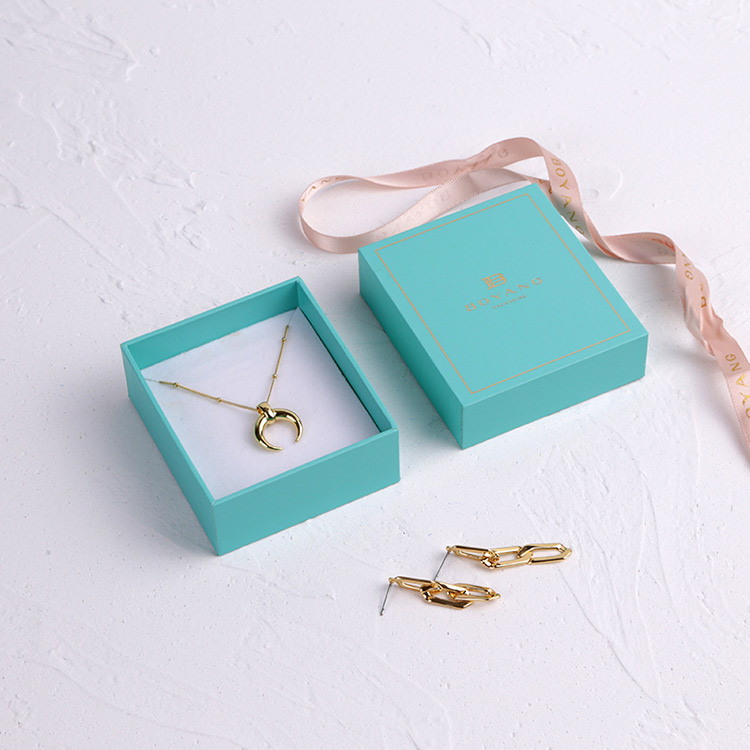 Great amazing service paper packaging custom earring boxes with ribbon