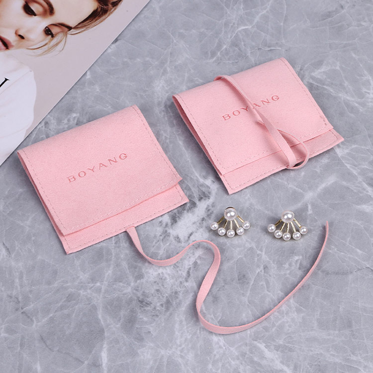 Luxury custom shipping pink earrings gift box with handle