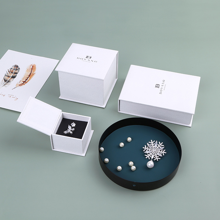 Low price thick paperboard custom printed chain necklace drawer box