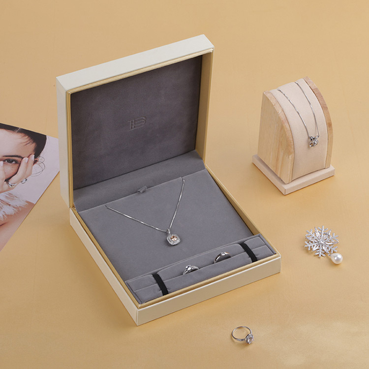 High-end luxury wooden double custom wedding ring engagement box for ceremony