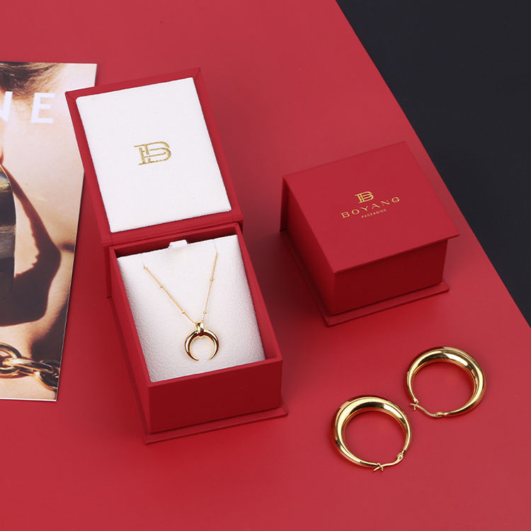 New arrival wholesale red personalised wedding ring paper packaging box