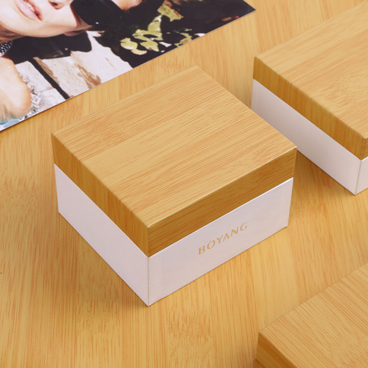 Anniversary eco handmade custom single bangle wooden box for gift