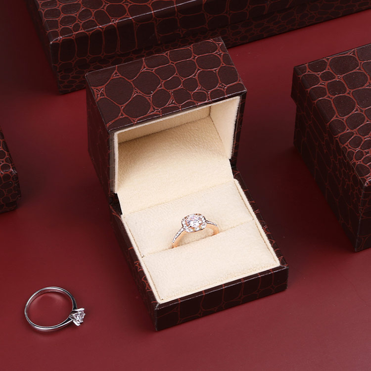 High-End elegant red custom small single bangle gift packaging box