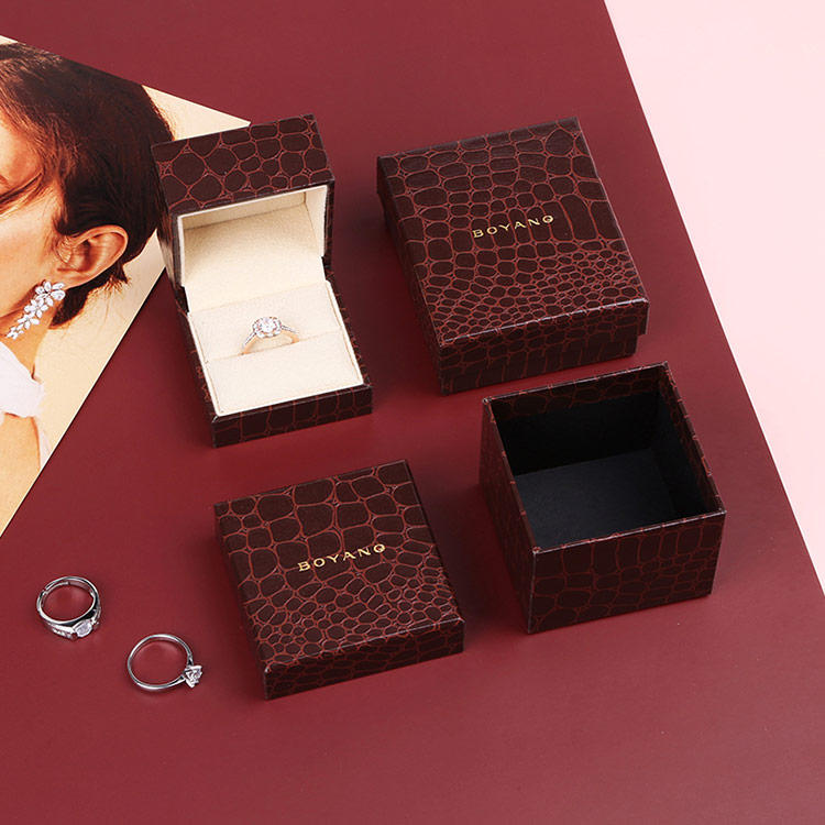 High-End elegant red custom small single bangle gift packaging box
