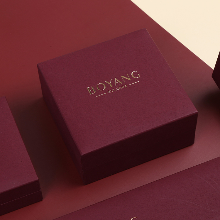Fantastic supplier red custom luxury engagement ring box for sale