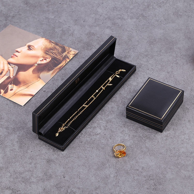 Custom logo wholesale black square gift bangles storage box