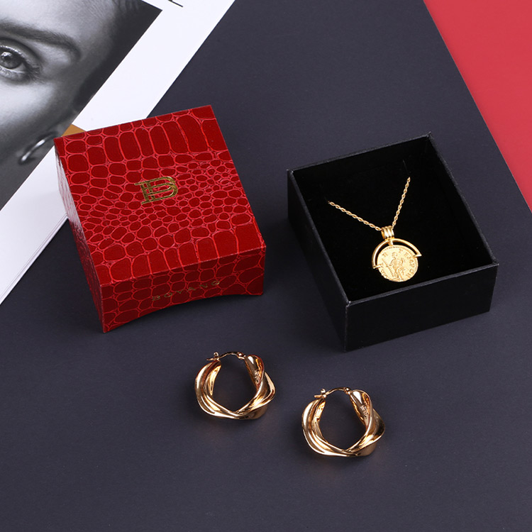 Low MOQ popular red custom bangle gift box designs