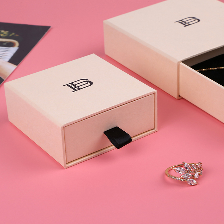 Cheap price simple design sliding drawer custom gift necklace box