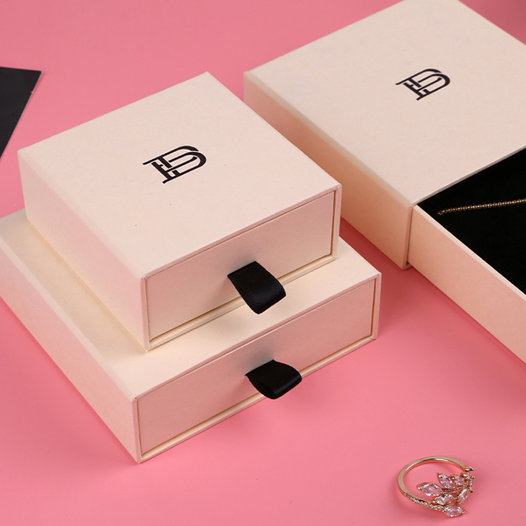 Cheap price simple design sliding drawer custom gift necklace box