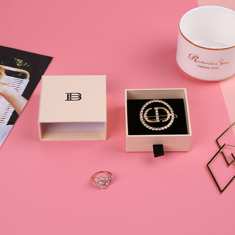 Cheap price simple design sliding drawer custom gift necklace box