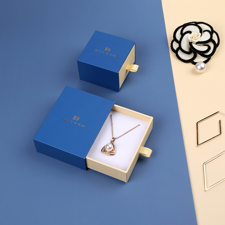 Professional factory sliding drawer custom long necklace gift box packaging