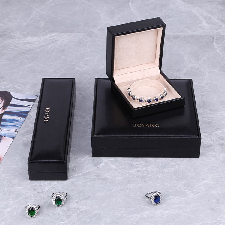 Luxury european women black best jewelry custom bracelet boxes