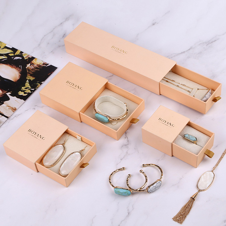 Fancy eco friendly sliding drawer custom single bangle gift boxes