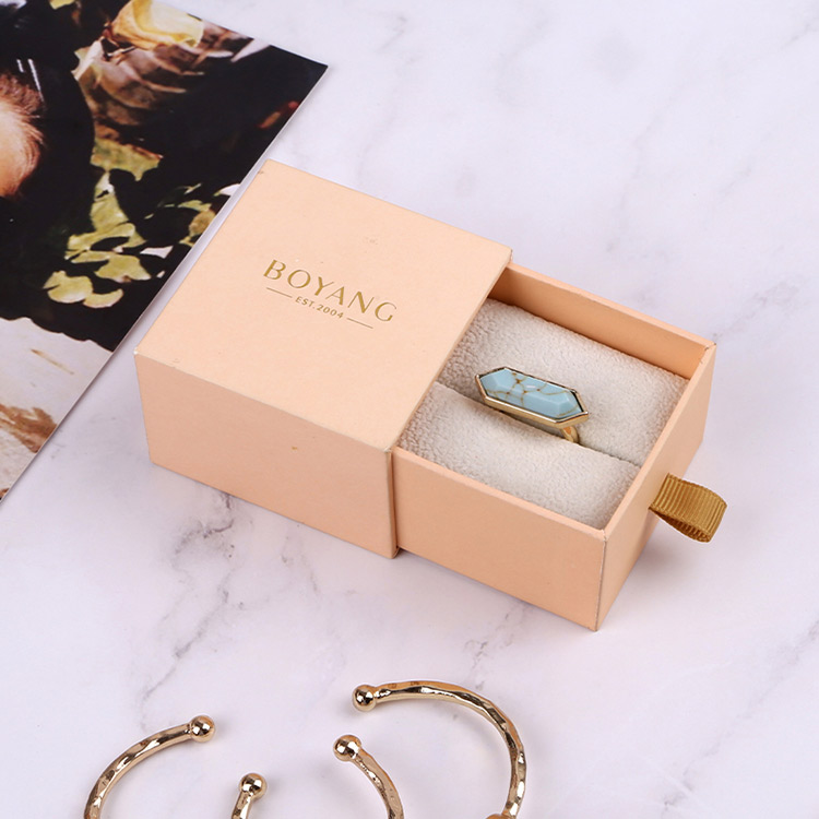 Fancy eco friendly sliding drawer custom single bangle gift boxes