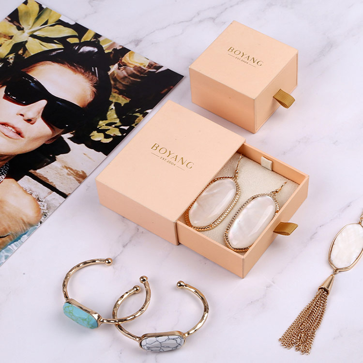Fancy eco friendly sliding drawer custom single bangle gift boxes