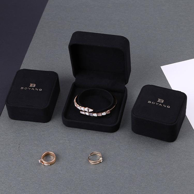 Surprise custom black bracelet boxes packaging wholesale for gift